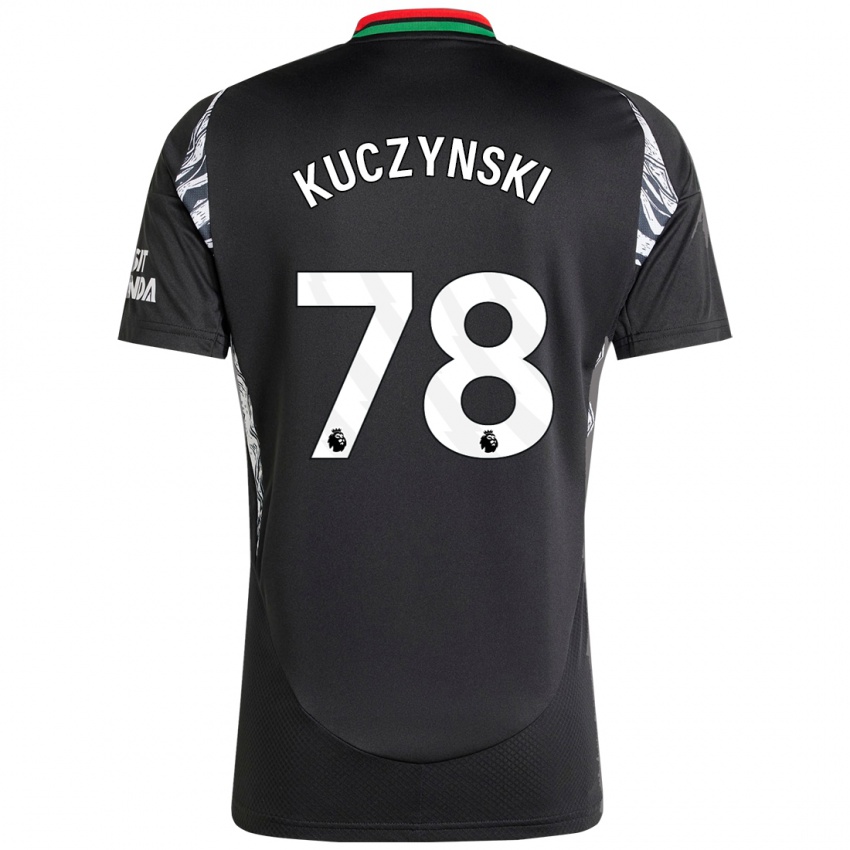 Børn Max Kuczynski #78 Sort Udebane Spillertrøjer 2024/25 Trøje T-Shirt