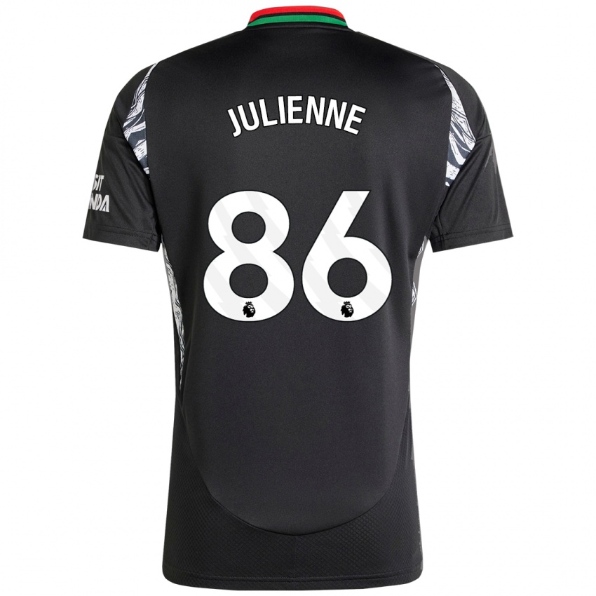 Børn Theo Julienne #86 Sort Udebane Spillertrøjer 2024/25 Trøje T-Shirt