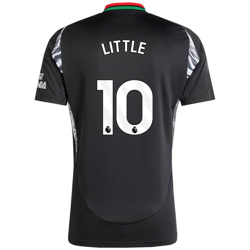 Børn Kim Little #10 Sort Udebane Spillertrøjer 2024/25 Trøje T-Shirt