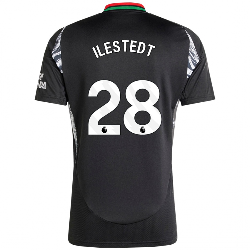 Børn Amanda Ilestedt #28 Sort Udebane Spillertrøjer 2024/25 Trøje T-Shirt