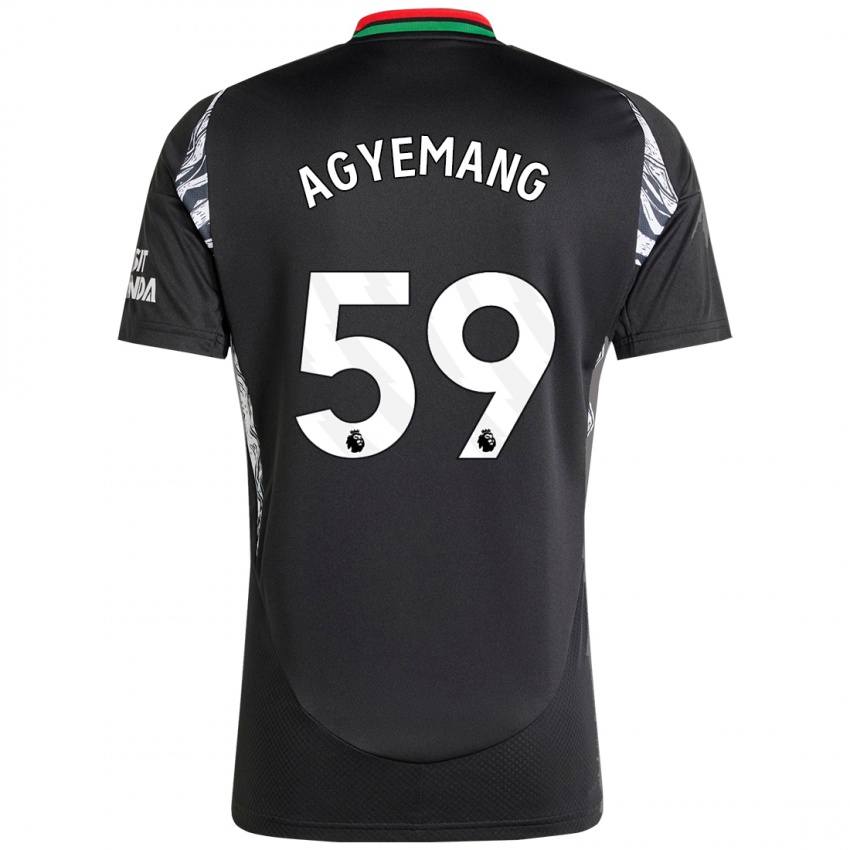 Børn Michelle Agyemang #59 Sort Udebane Spillertrøjer 2024/25 Trøje T-Shirt