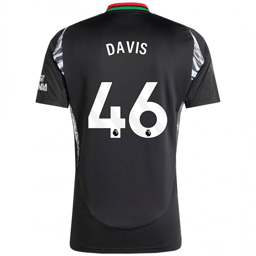 Børn Timi Davis #46 Sort Udebane Spillertrøjer 2024/25 Trøje T-Shirt