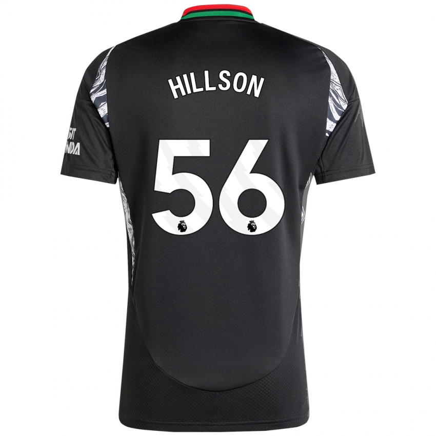 Børn James Hillson #56 Sort Udebane Spillertrøjer 2024/25 Trøje T-Shirt