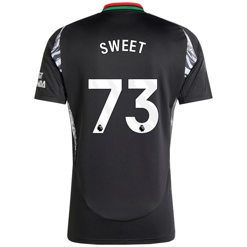 Børn James Sweet #73 Sort Udebane Spillertrøjer 2024/25 Trøje T-Shirt