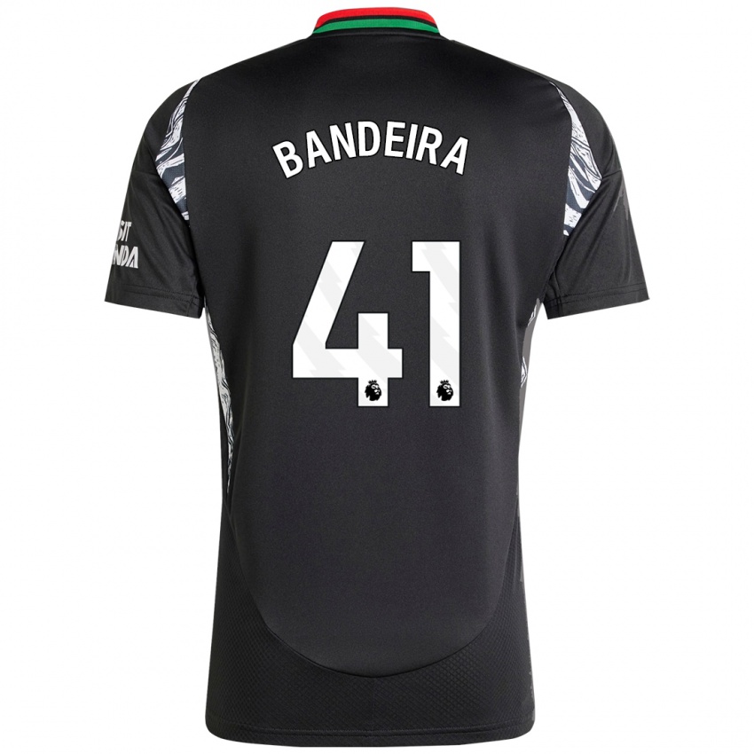 Børn Mauro Bandeira #41 Sort Udebane Spillertrøjer 2024/25 Trøje T-Shirt