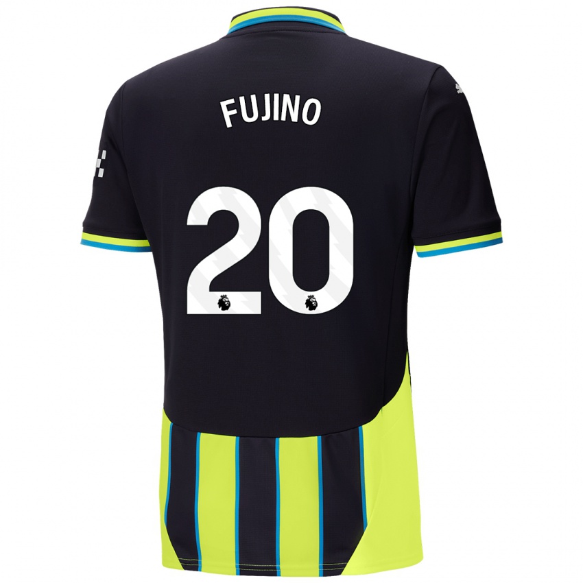 Børn Aoba Fujino #20 Blå Gul Udebane Spillertrøjer 2024/25 Trøje T-Shirt