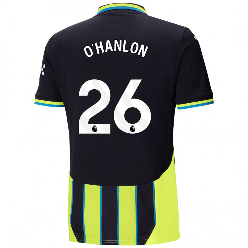 Børn Tara O'hanlon #26 Blå Gul Udebane Spillertrøjer 2024/25 Trøje T-Shirt