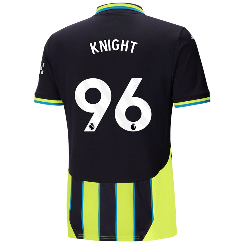 Børn Ben Knight #96 Blå Gul Udebane Spillertrøjer 2024/25 Trøje T-Shirt