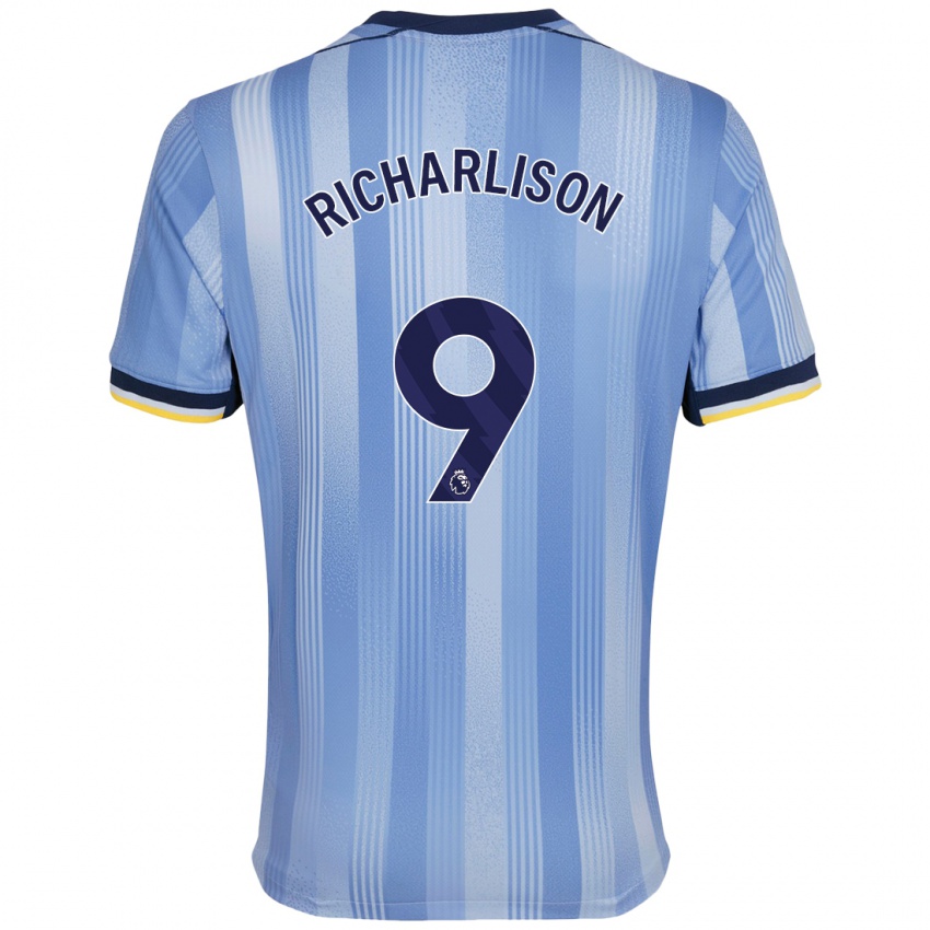 Børn Richarlison #9 Lyseblå Udebane Spillertrøjer 2024/25 Trøje T-Shirt