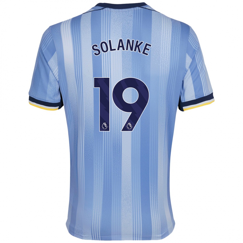 Børn Dominic Solanke #19 Lyseblå Udebane Spillertrøjer 2024/25 Trøje T-Shirt