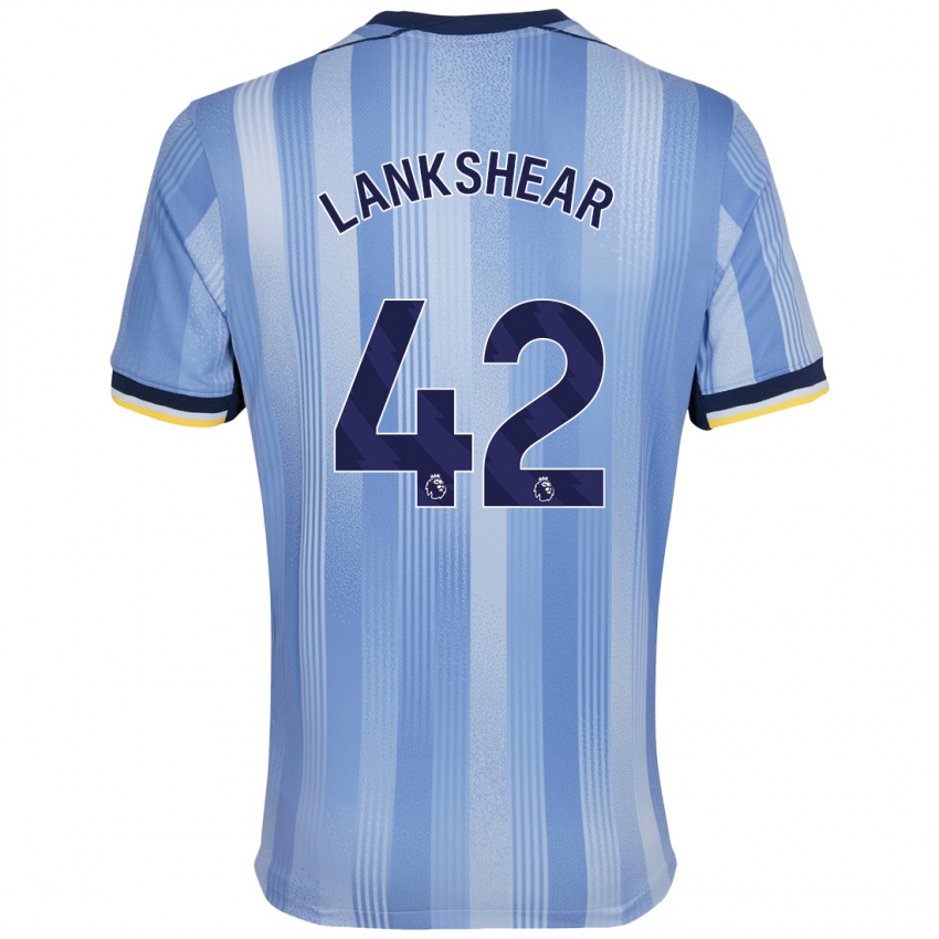 Børn Will Lankshear #42 Lyseblå Udebane Spillertrøjer 2024/25 Trøje T-Shirt