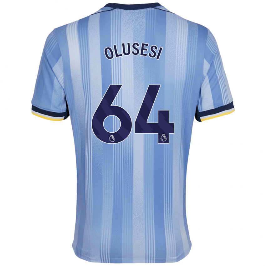 Børn Callum Olusesi #64 Lyseblå Udebane Spillertrøjer 2024/25 Trøje T-Shirt