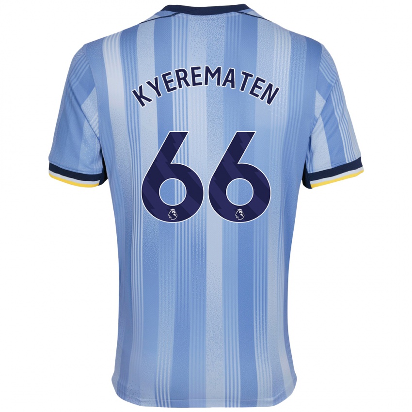 Børn Rio Kyerematen #66 Lyseblå Udebane Spillertrøjer 2024/25 Trøje T-Shirt