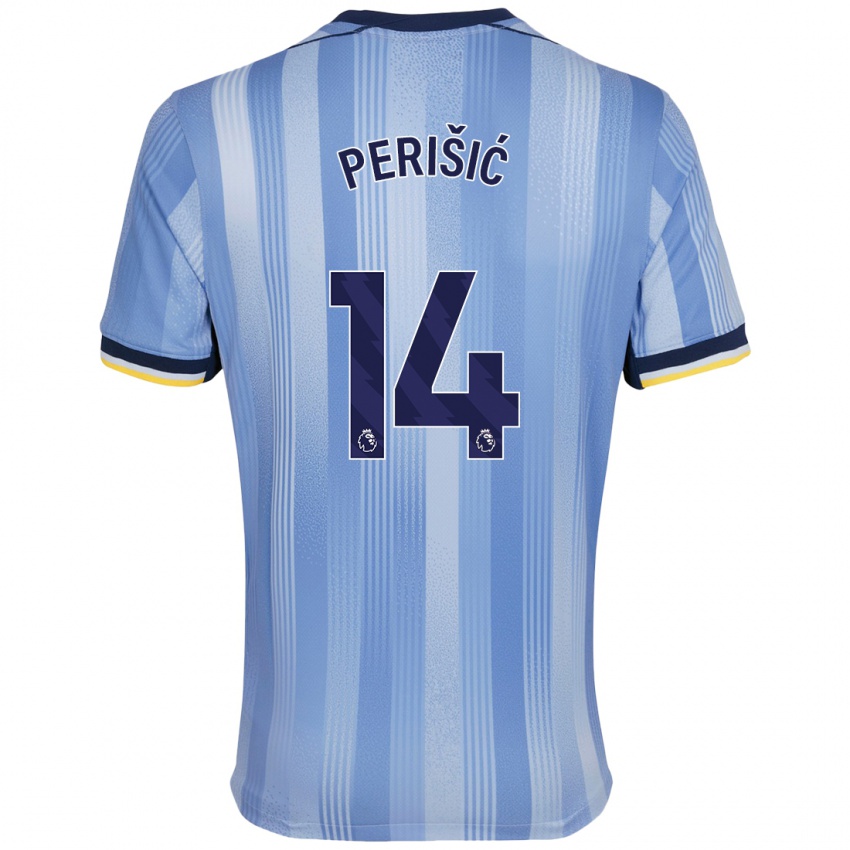 Børn Ivan Perisic #14 Lyseblå Udebane Spillertrøjer 2024/25 Trøje T-Shirt