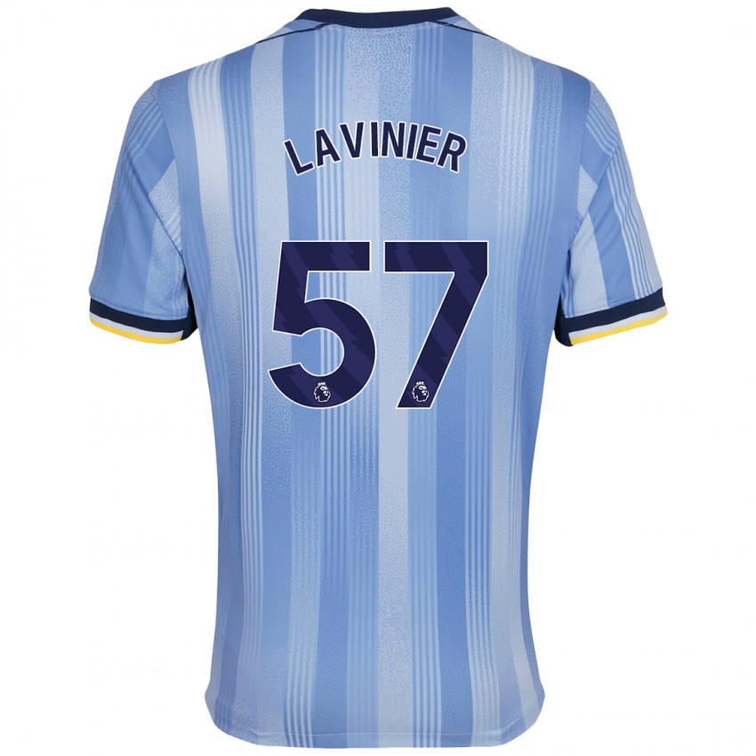 Børn Marcel Lavinier #57 Lyseblå Udebane Spillertrøjer 2024/25 Trøje T-Shirt