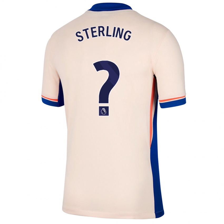 Børn Raheem Sterling #0 Lys Beige Udebane Spillertrøjer 2024/25 Trøje T-Shirt