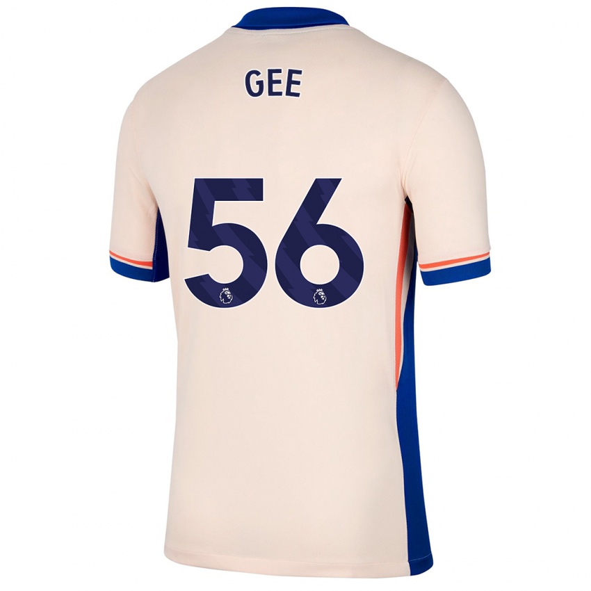 Børn Billy Gee #56 Lys Beige Udebane Spillertrøjer 2024/25 Trøje T-Shirt