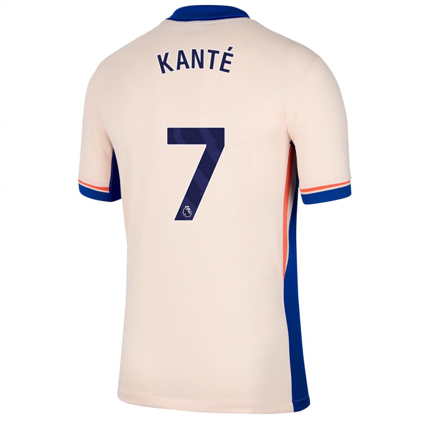 Børn N'golo Kante #7 Lys Beige Udebane Spillertrøjer 2024/25 Trøje T-Shirt