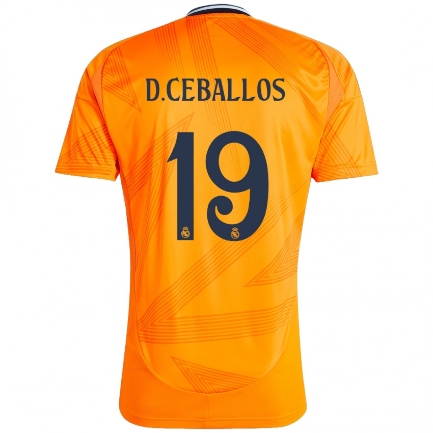 Børn Dani Ceballos #19 Orange Udebane Spillertrøjer 2024/25 Trøje T-Shirt