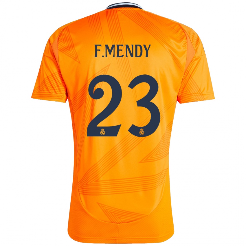 Børn Ferland Mendy #23 Orange Udebane Spillertrøjer 2024/25 Trøje T-Shirt