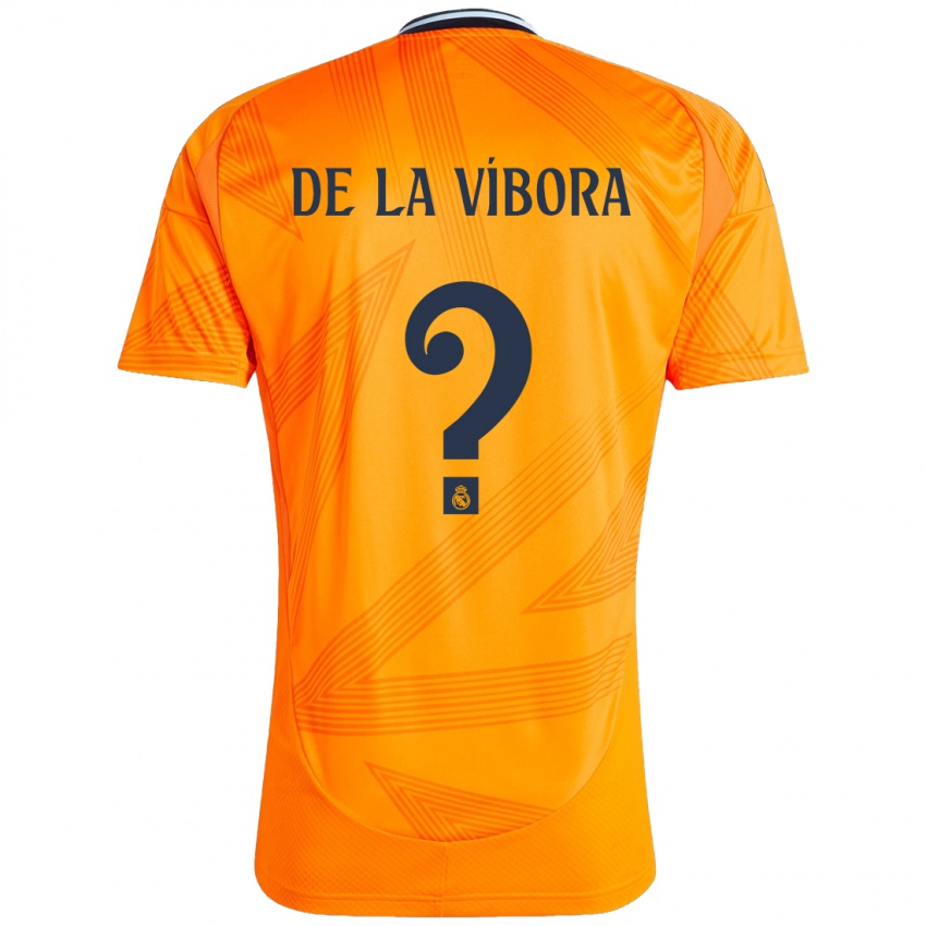 Børn David De La Víbora #0 Orange Udebane Spillertrøjer 2024/25 Trøje T-Shirt