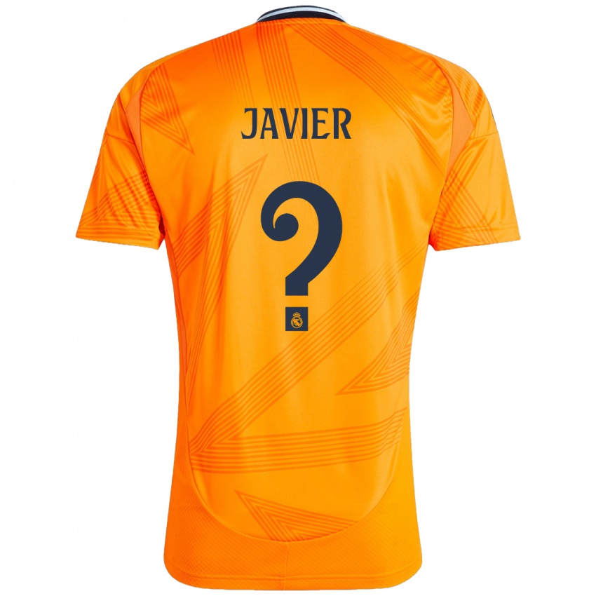 Børn Javier Navarro #0 Orange Udebane Spillertrøjer 2024/25 Trøje T-Shirt