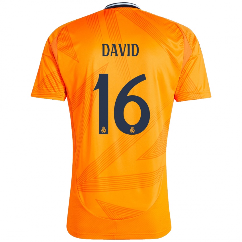 Børn Antonio David #16 Orange Udebane Spillertrøjer 2024/25 Trøje T-Shirt