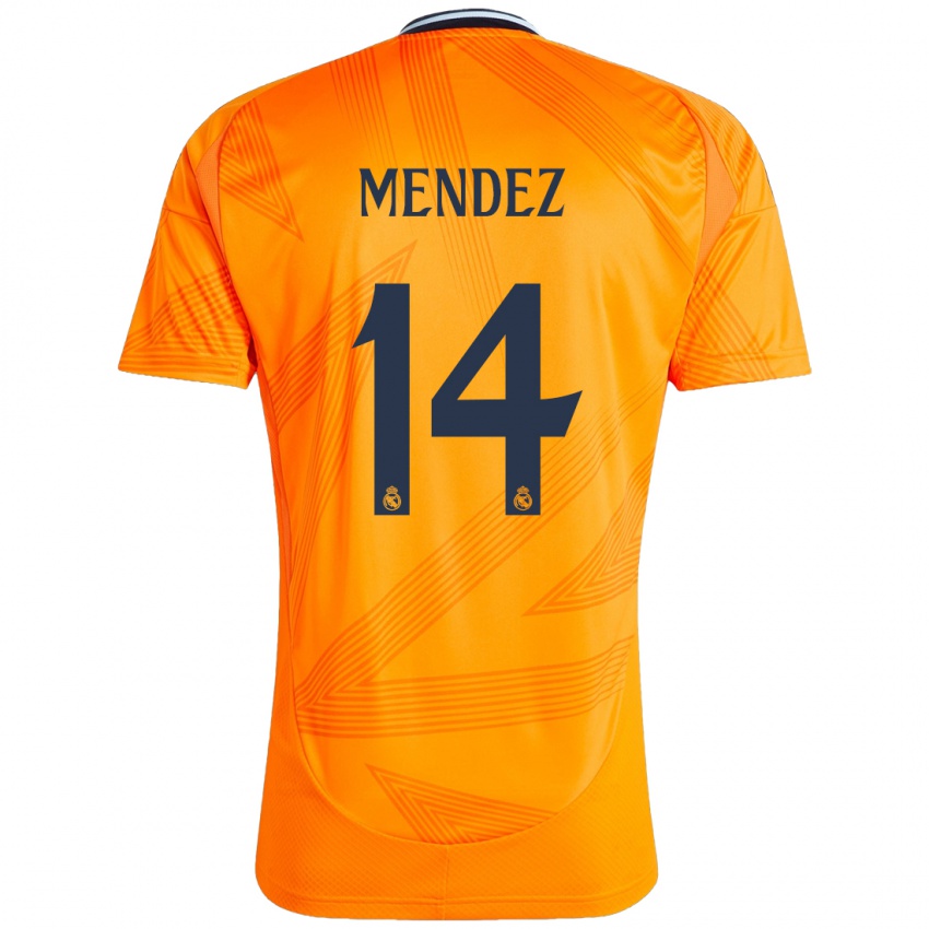 Børn María Méndez #14 Orange Udebane Spillertrøjer 2024/25 Trøje T-Shirt