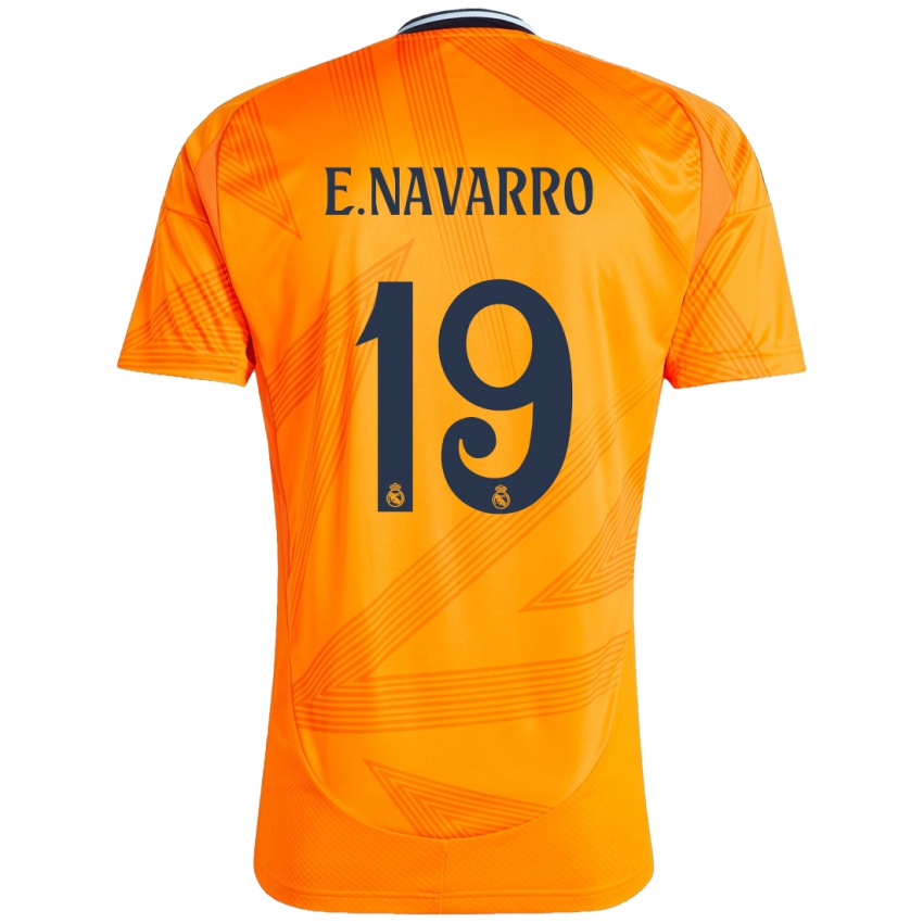 Børn Eva Navarro #19 Orange Udebane Spillertrøjer 2024/25 Trøje T-Shirt