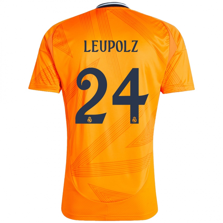 Børn Melanie Leupolz #24 Orange Udebane Spillertrøjer 2024/25 Trøje T-Shirt