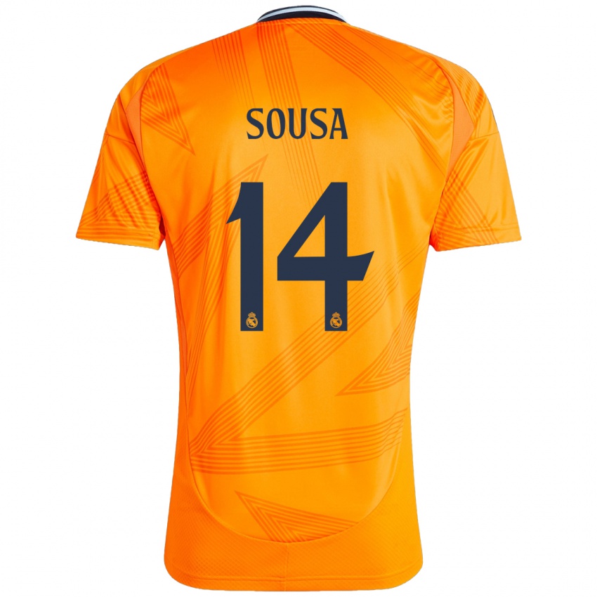 Børn Kathellen Sousa #14 Orange Udebane Spillertrøjer 2024/25 Trøje T-Shirt