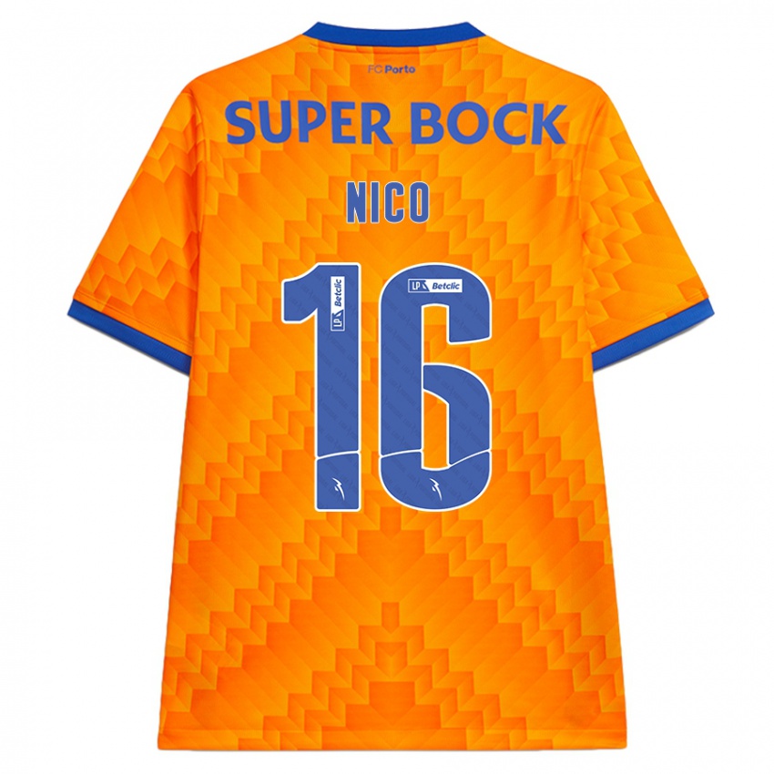 Børn Nico Gonzalez #16 Orange Udebane Spillertrøjer 2024/25 Trøje T-Shirt