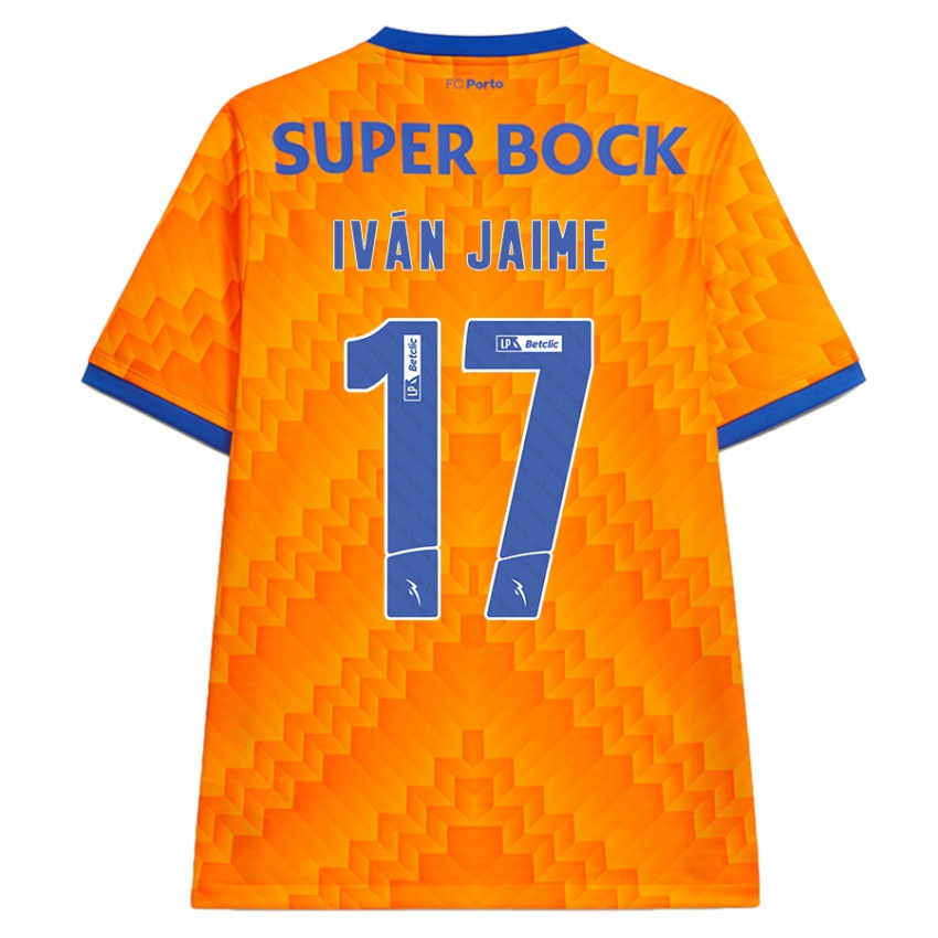 Børn Iván Jaime #17 Orange Udebane Spillertrøjer 2024/25 Trøje T-Shirt