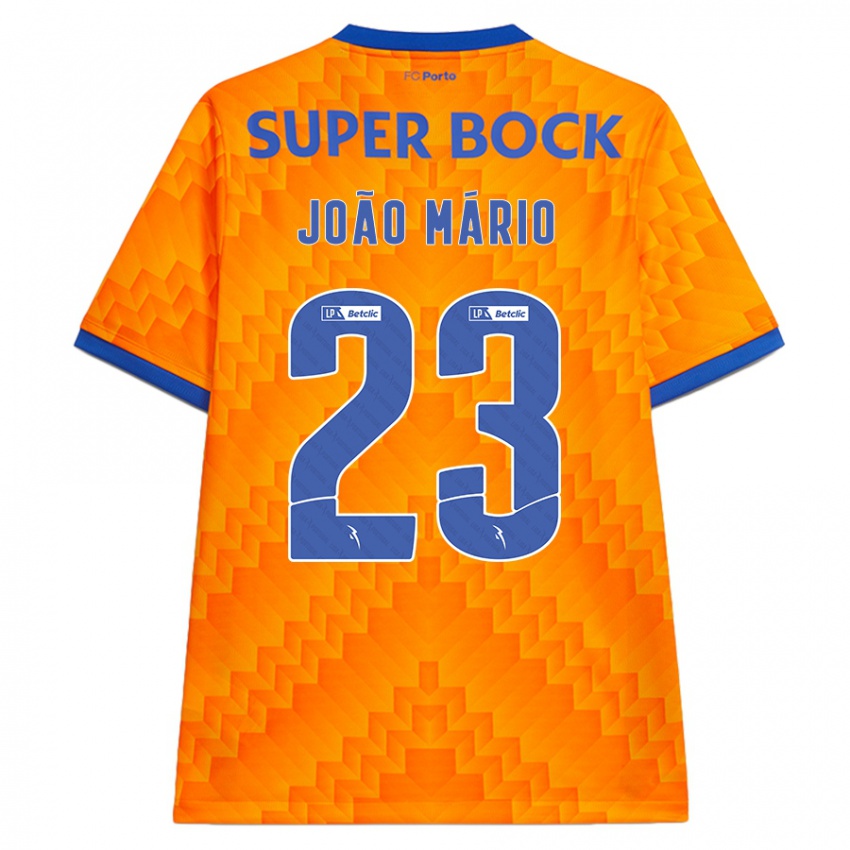 Børn Joao Mario #23 Orange Udebane Spillertrøjer 2024/25 Trøje T-Shirt