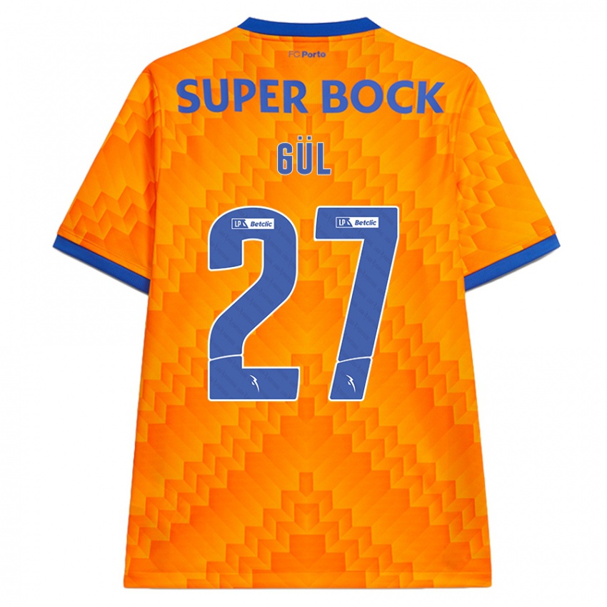 Børn Deniz Gül #27 Orange Udebane Spillertrøjer 2024/25 Trøje T-Shirt