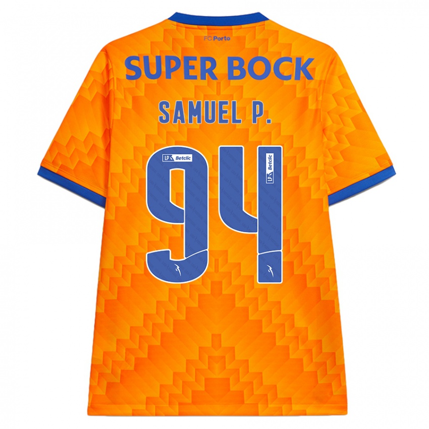 Børn Samuel #94 Orange Udebane Spillertrøjer 2024/25 Trøje T-Shirt