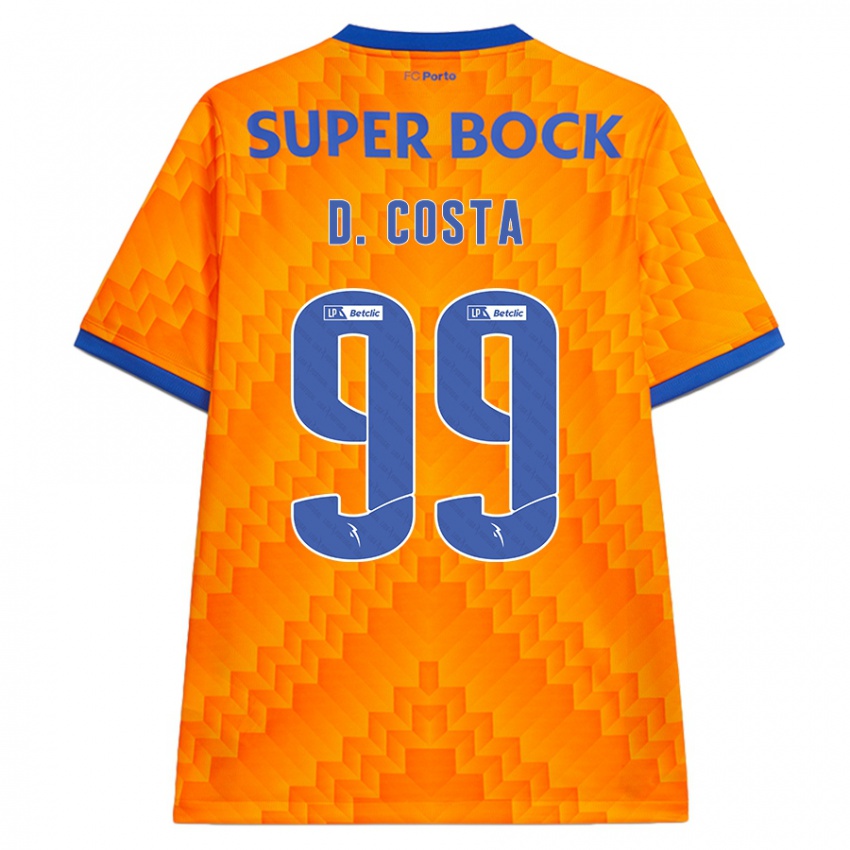 Børn Diogo Costa #99 Orange Udebane Spillertrøjer 2024/25 Trøje T-Shirt