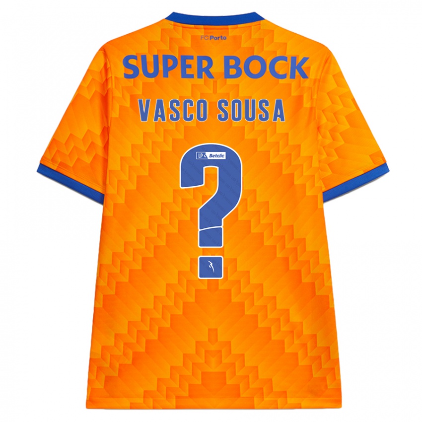 Børn Vasco Sousa #0 Orange Udebane Spillertrøjer 2024/25 Trøje T-Shirt