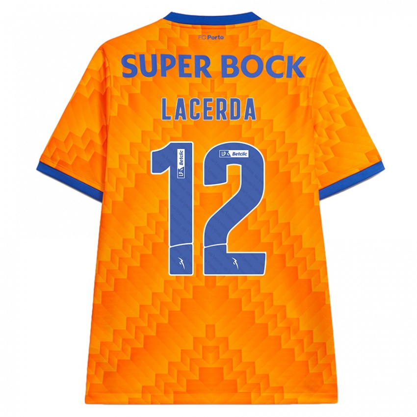 Børn Lacerda #12 Orange Udebane Spillertrøjer 2024/25 Trøje T-Shirt