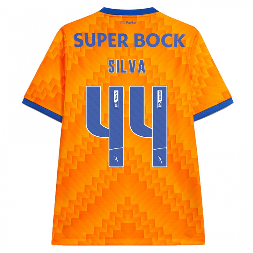 Børn Felipe Silva #44 Orange Udebane Spillertrøjer 2024/25 Trøje T-Shirt