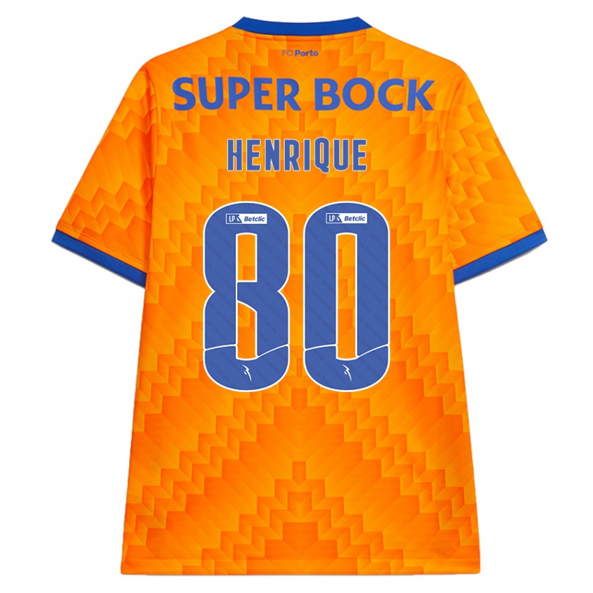 Børn Kaio Henrique #80 Orange Udebane Spillertrøjer 2024/25 Trøje T-Shirt