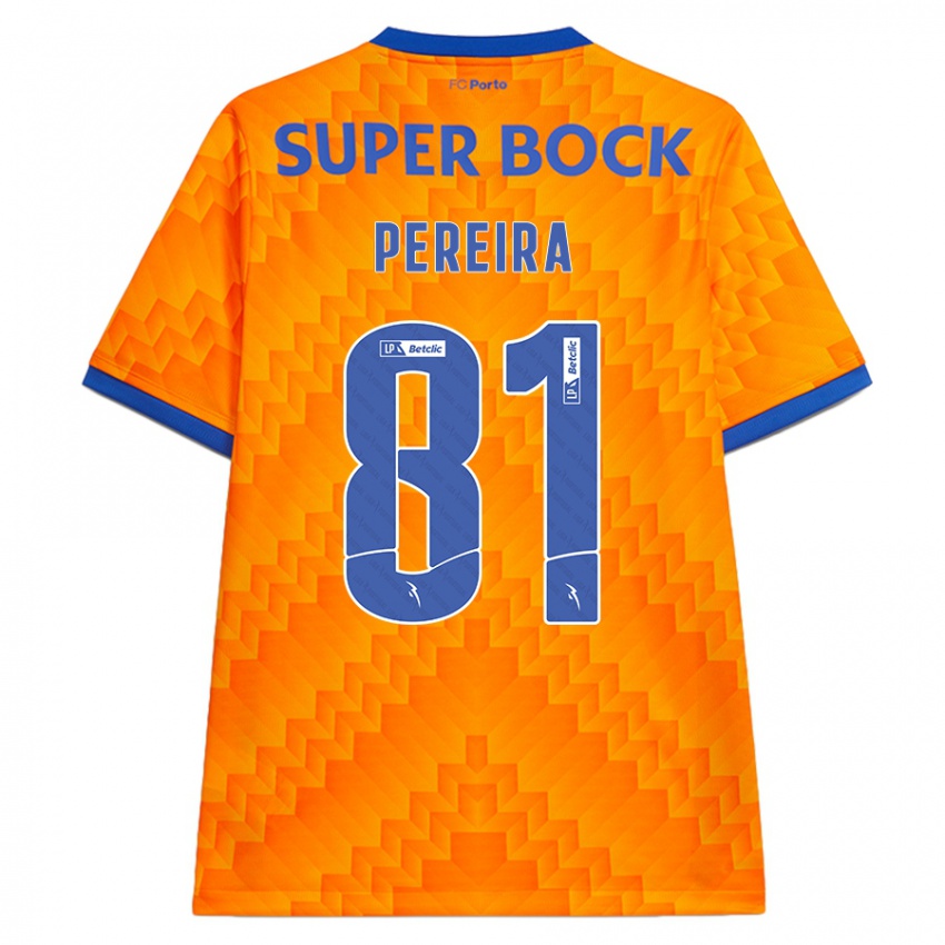 Børn Martim Pereira #81 Orange Udebane Spillertrøjer 2024/25 Trøje T-Shirt