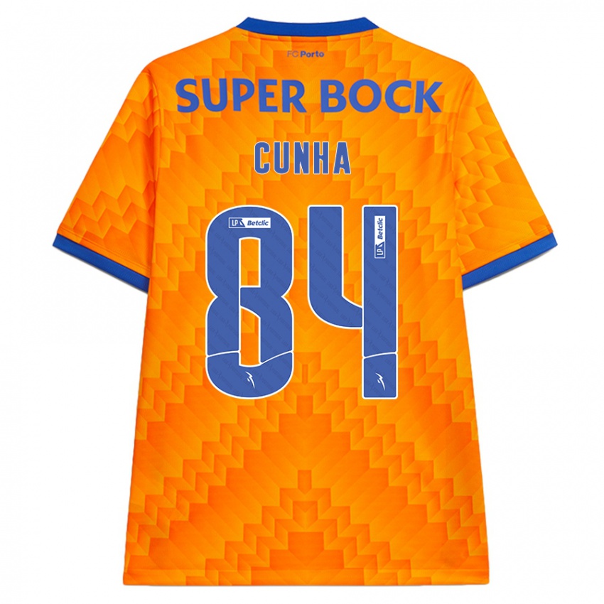 Børn Martim Cunha #84 Orange Udebane Spillertrøjer 2024/25 Trøje T-Shirt