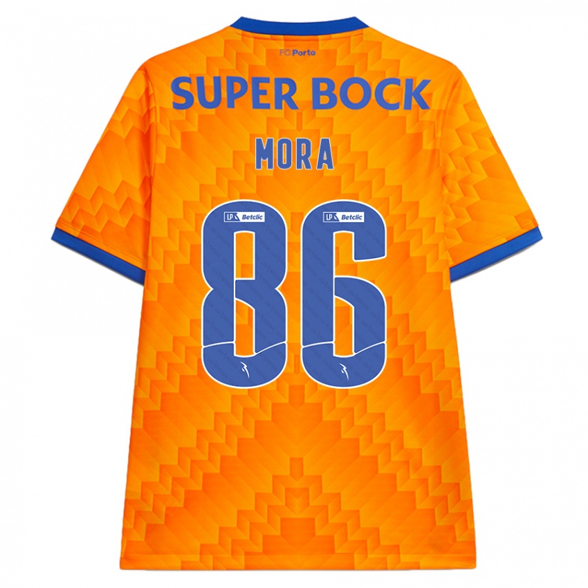 Børn Rodrigo Mora #86 Orange Udebane Spillertrøjer 2024/25 Trøje T-Shirt