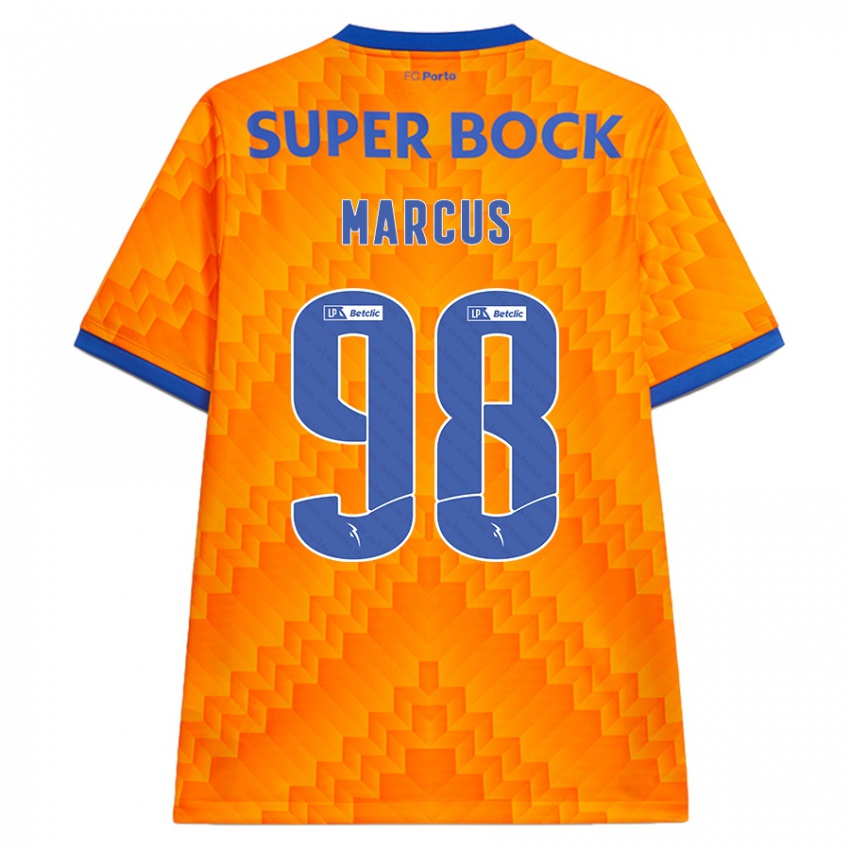 Børn Abraham Marcus #98 Orange Udebane Spillertrøjer 2024/25 Trøje T-Shirt