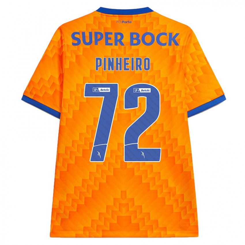 Børn Rodrigo Pinheiro #72 Orange Udebane Spillertrøjer 2024/25 Trøje T-Shirt