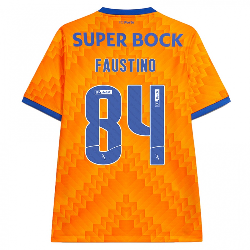 Børn Levi Faustino #84 Orange Udebane Spillertrøjer 2024/25 Trøje T-Shirt