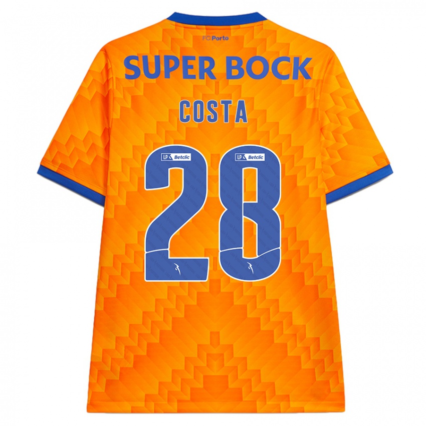 Børn Bruno Costa #28 Orange Udebane Spillertrøjer 2024/25 Trøje T-Shirt