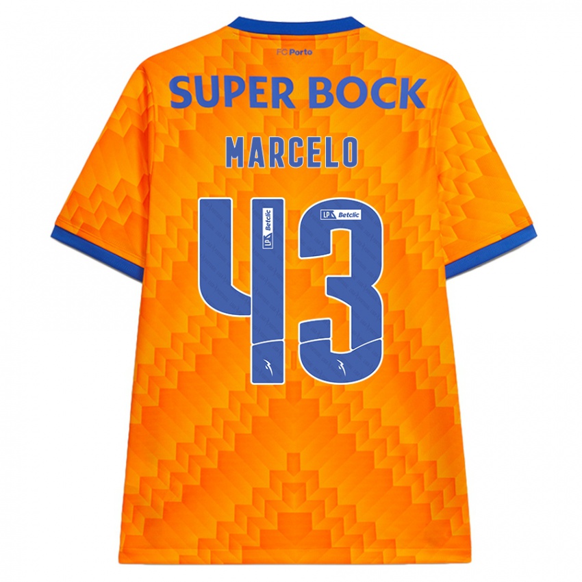 Børn Joao Marcelo #43 Orange Udebane Spillertrøjer 2024/25 Trøje T-Shirt