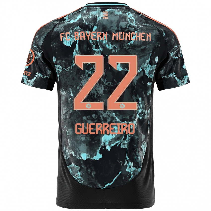 Børn Raphael Guerreiro #22 Sort Udebane Spillertrøjer 2024/25 Trøje T-Shirt